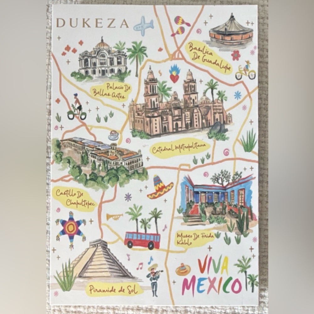 Colorful Illustrated Map Print